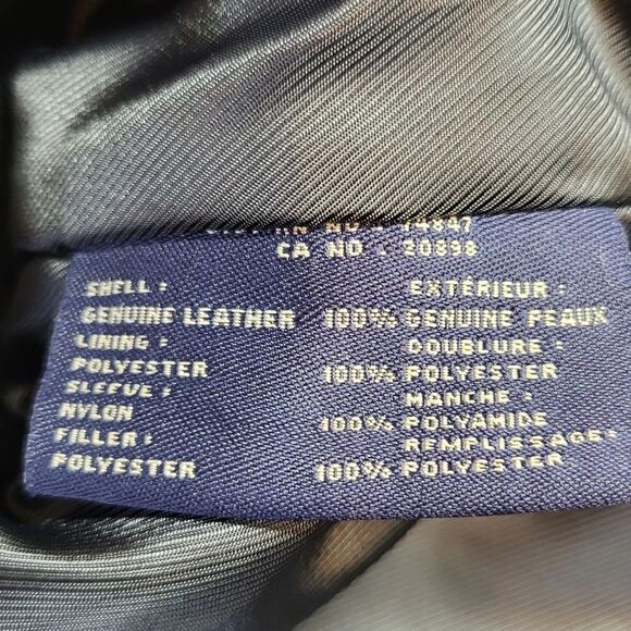 Dockers Men's Black Leather Jacket - Picture 11 of 13